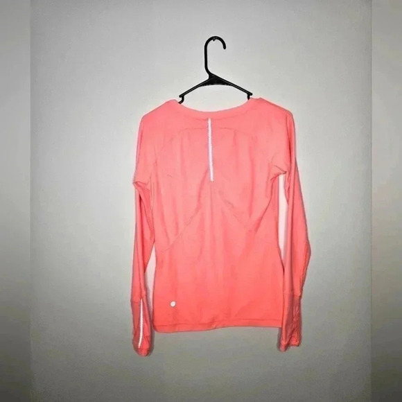 Very nice LuLu Lemon 1/4 zip pullover. Size6. Sherbet orangee - Picture 1 of 6